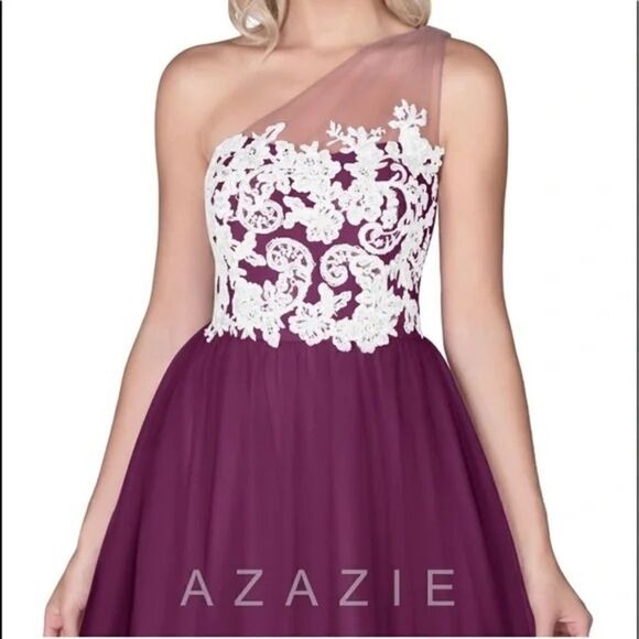 Azazie Noa Dress Wisteria with Men’s Matching Vest and Tie - Picture 14 of 15